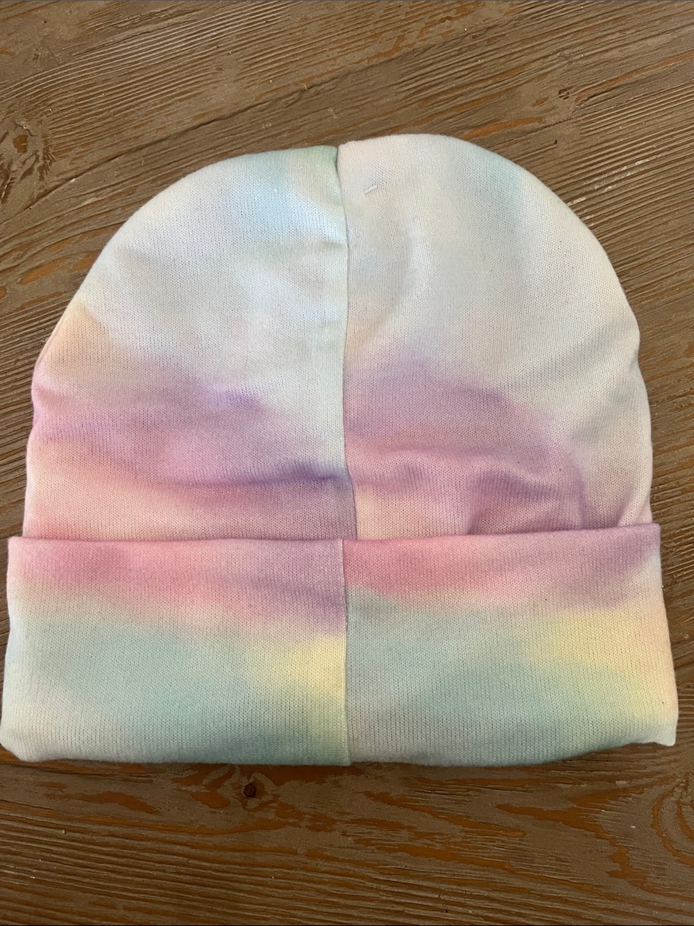 NWT Pusheen lined beanie Tie-Dye Pastel Pink, Purple, Blue - Picture 4 of 7